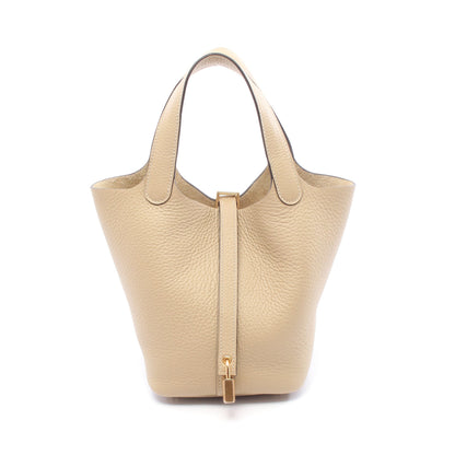 ピコタンロックPM トレンチ ハンドバッグ トリヨンクレマンス ベージュ ゴールド金具 K刻印 エルメス バッグ HERMES