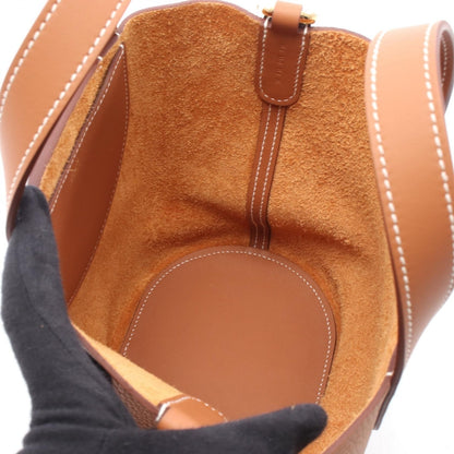 インザループ18 ゴールド ハンドバッグ トリヨンクレマンス ブラウン ゴールド金具 W刻印 エルメス バッグ HERMES