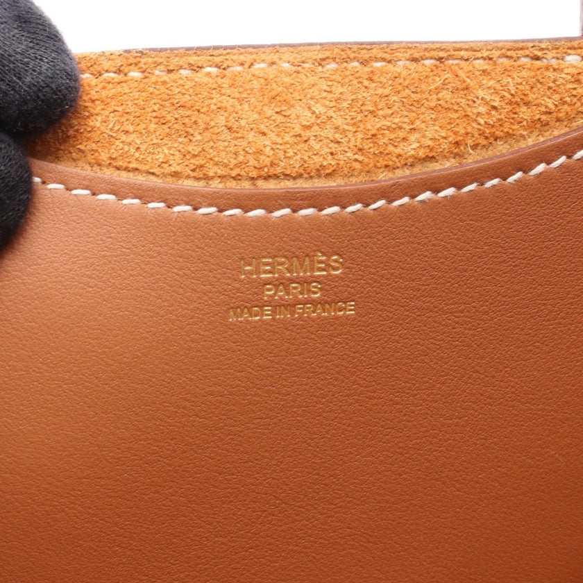 インザループ18 ゴールド ハンドバッグ トリヨンクレマンス ブラウン ゴールド金具 W刻印 エルメス バッグ HERMES