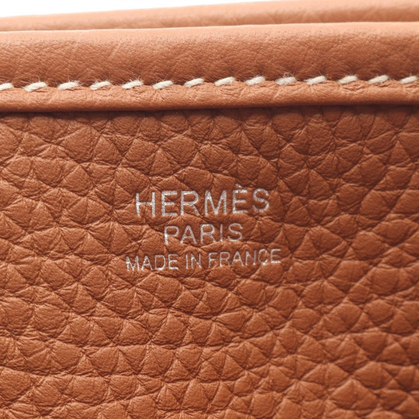 エヴリン 3 トロワ PM ゴールド ショルダーバッグ トリヨンクレマンス ブラウン シルバー金具 W刻印 エルメス バッグ HERMES