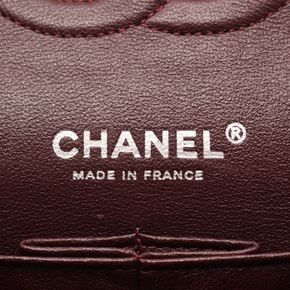 マトラッセ Wフラップ Wチェーンショルダーバッグ キャビアスキン ブラック シルバー金具 シャネル バッグ CHANEL