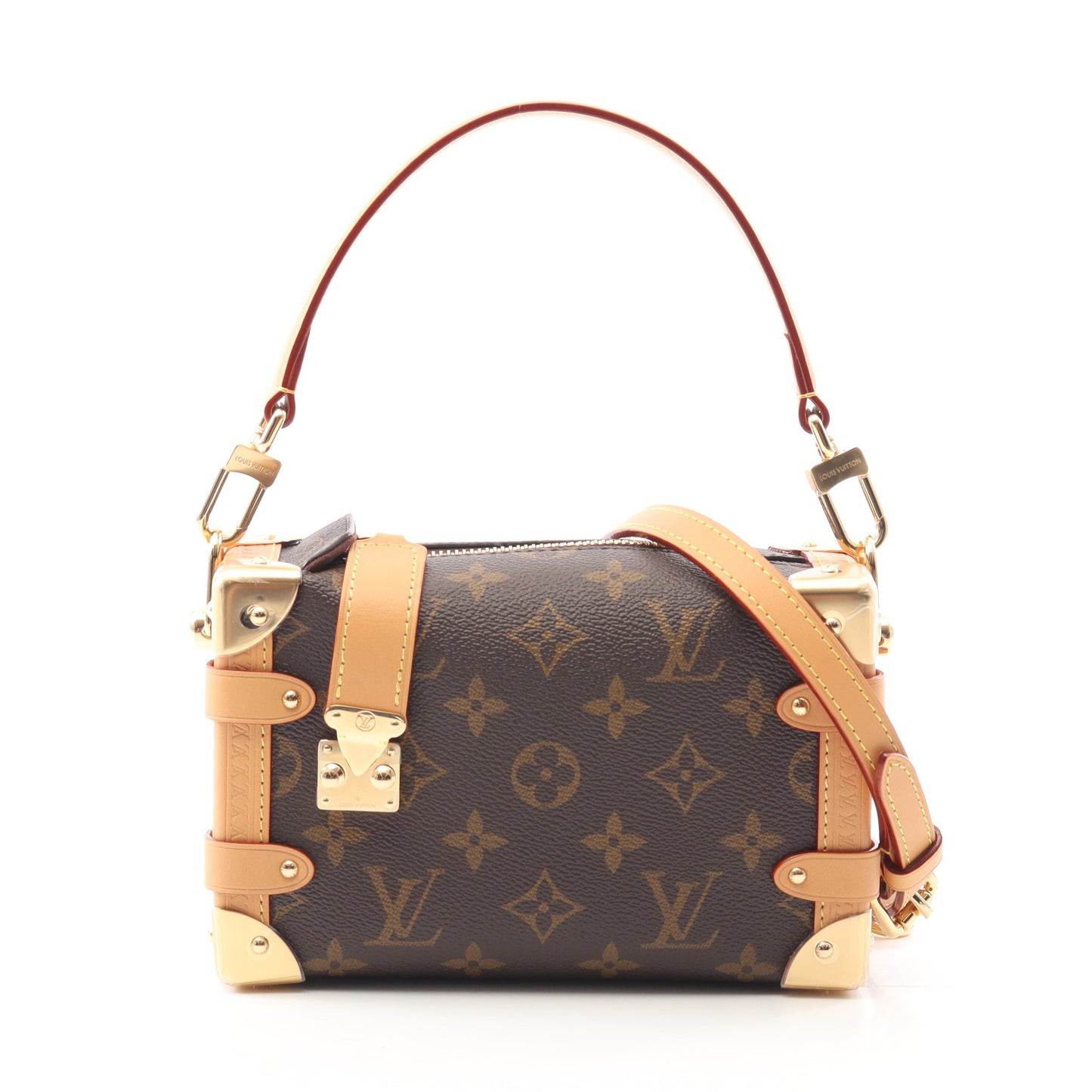 サイドトランクPM モノグラム ハンドバッグ PVC レザー ブラウン 2WAY ルイヴィトン バッグ LOUIS VUITTON