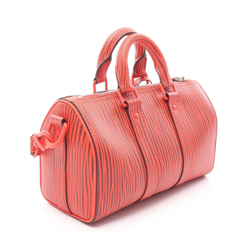 LOUIS VUITTON × Park Seo-Bo キーポル バンドリエール25 エピXLレザー ハンドバッグ レザー レッド 2WAY ルイヴィトン バッグ LOUIS VUITTON