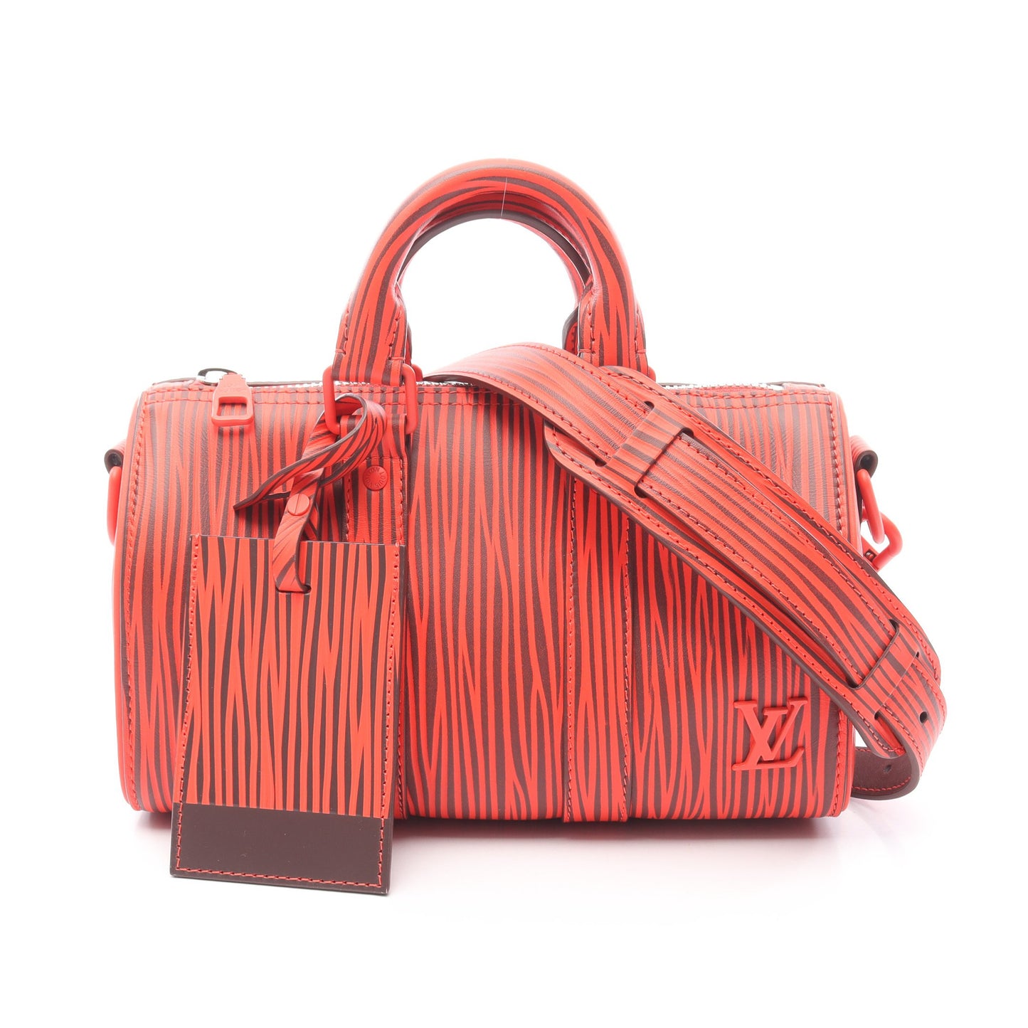 LOUIS VUITTON × Park Seo-Bo キーポル バンドリエール25 エピXLレザー ハンドバッグ レザー レッド 2WAY ルイヴィトン バッグ LOUIS VUITTON