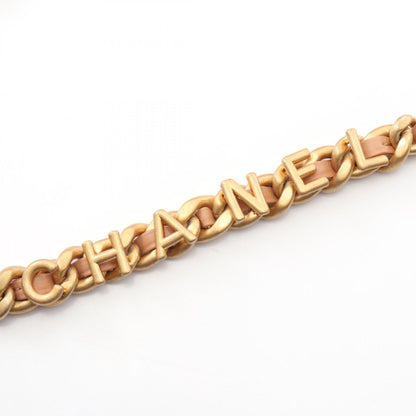 マトラッセ シングルフラップ チェーンショルダーバッグ ラムスキン ピンクベージュ ゴールド金具 シャネル バッグ CHANEL
