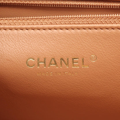 マトラッセ シングルフラップ チェーンショルダーバッグ ラムスキン ピンクベージュ ゴールド金具 シャネル バッグ CHANEL