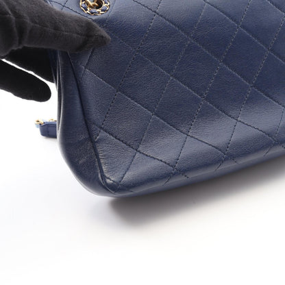 CHANEL19 マトラッセ チェーンショルダーバッグ ラムスキン ブルー ライトブルー ゴールド金具 シャネル バッグ CHANEL