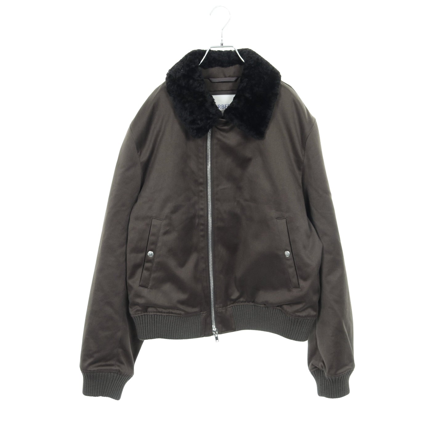 ボンバージャケット コットン カーキグリーン ムートン切替 バーバリー アウター BURBERRY