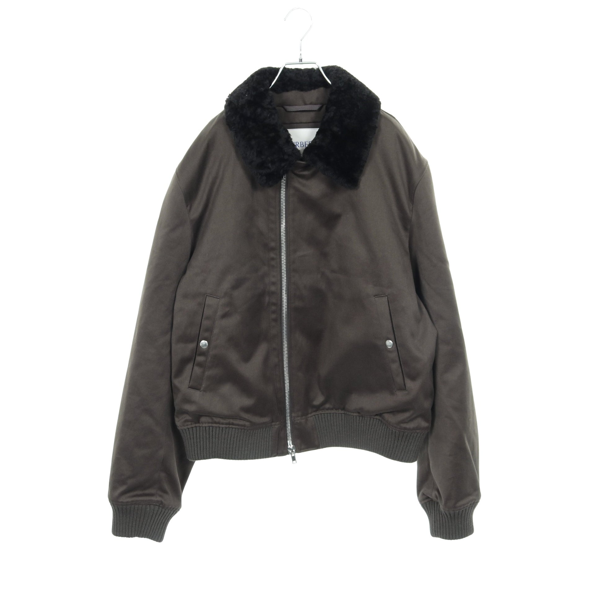 ボンバージャケット コットン カーキグリーン ムートン切替 バーバリー アウター BURBERRY