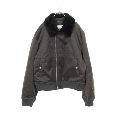 ボンバージャケット コットン カーキグリーン ムートン切替 バーバリー アウター BURBERRY