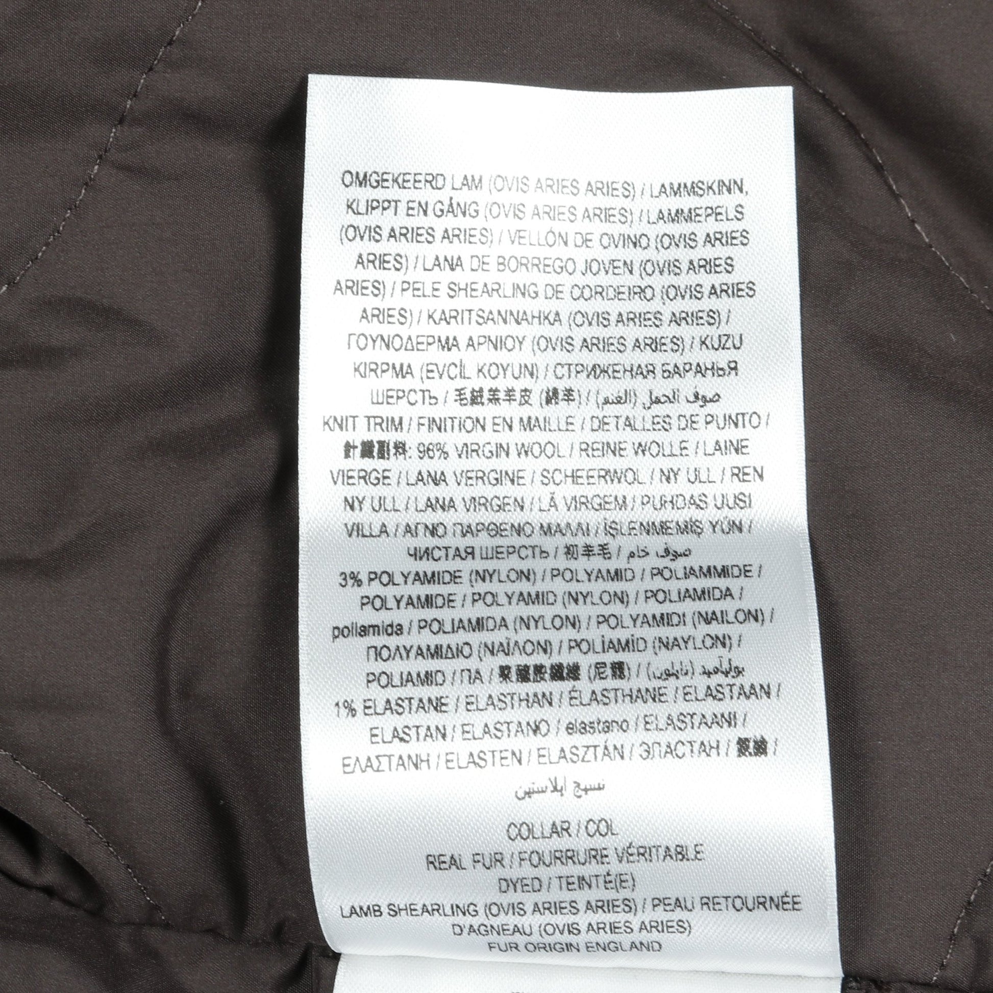 ボンバージャケット コットン カーキグリーン ムートン切替 バーバリー アウター BURBERRY