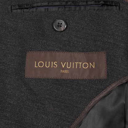 チェスターコート ウール ダークグレー ダブルブレスト ルイヴィトン アウター LOUIS VUITTON