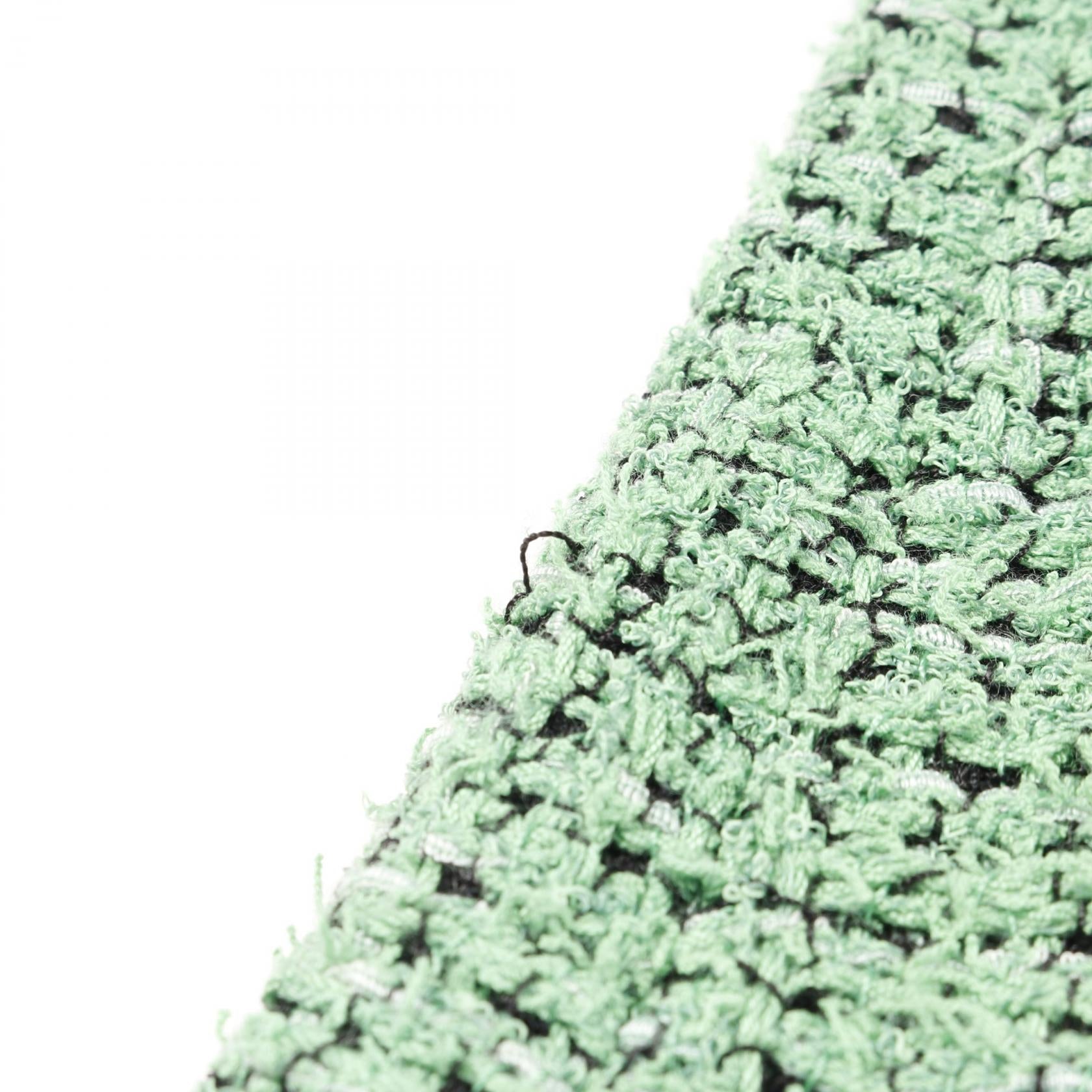 ココマークボタン ツイード ショート パンツ コットン ライトグリーン