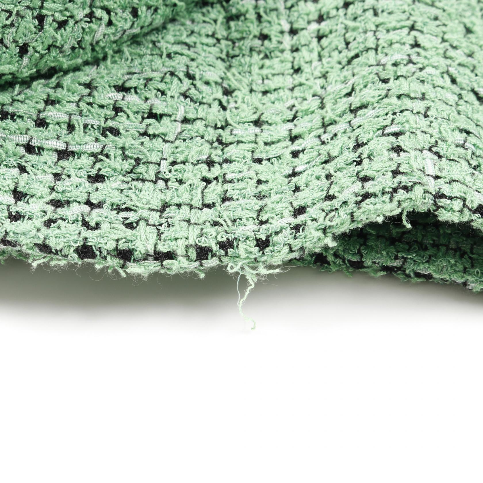 ココマークボタン ツイード ショート パンツ コットン ライトグリーン