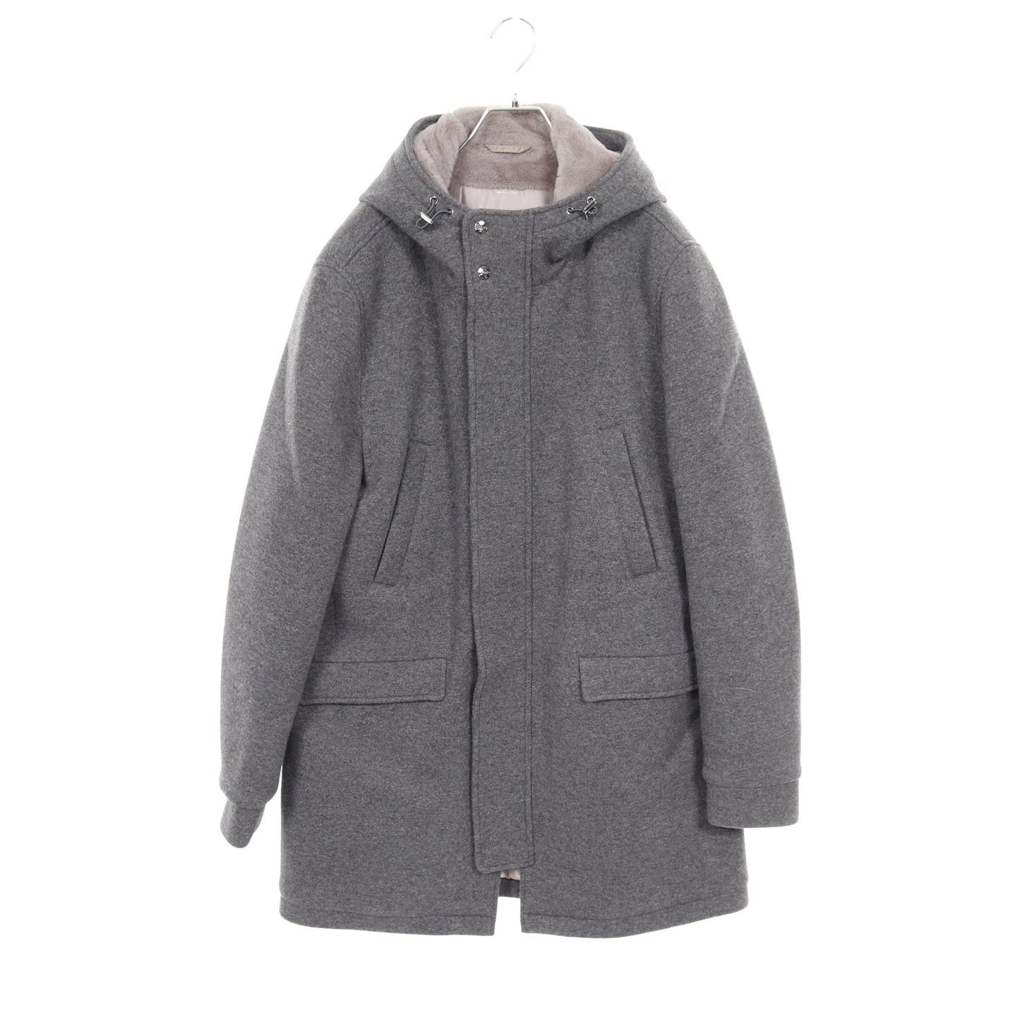 RESORT コート ウール グレー フード付き ヘルノ アウター HERNO