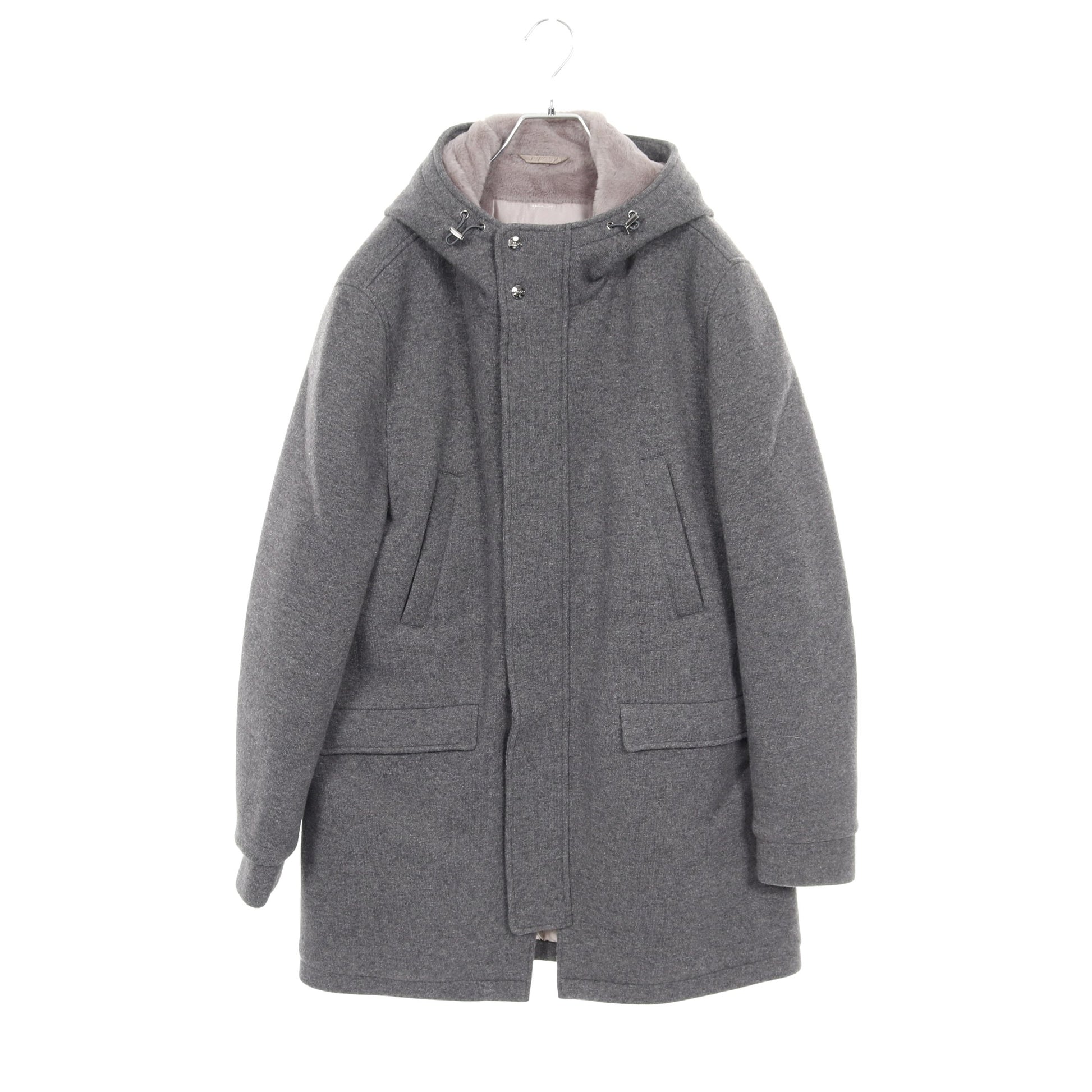 RESORT コート ウール グレー フード付き ヘルノ アウター HERNO