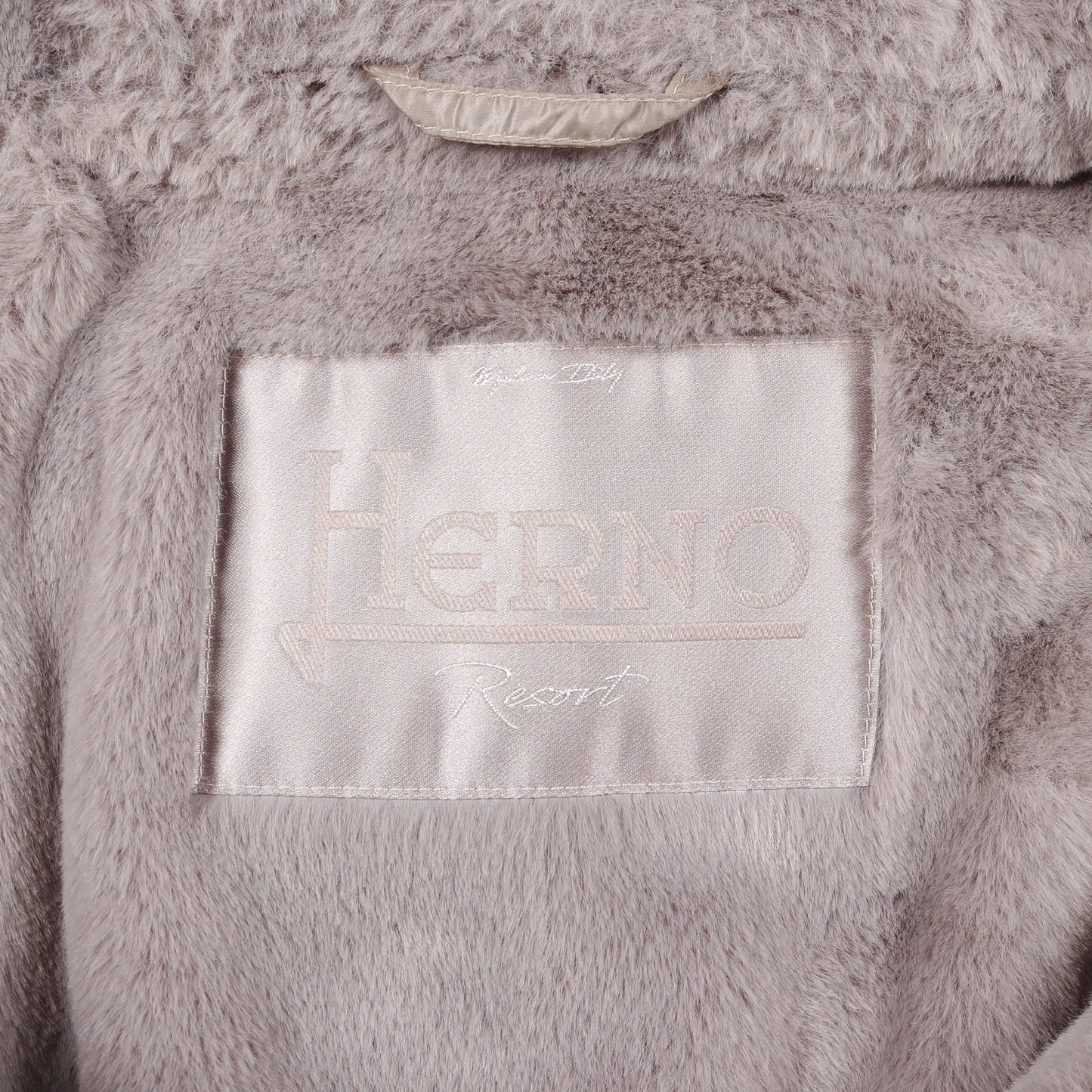 RESORT コート ウール グレー フード付き ヘルノ アウター HERNO