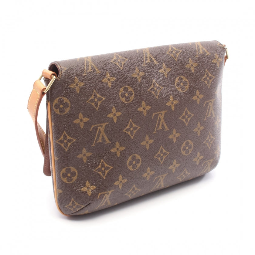 ミュゼットタンゴ ショートストラップ モノグラム ショルダーバッグ PVC レザー ブラウン ルイヴィトン バッグ LOUIS VUITTON