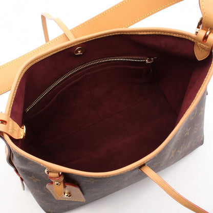キャリーオール NM PM モノグラム ショルダーバッグ PVC レザー ブラウン ルイヴィトン バッグ LOUIS VUITTON