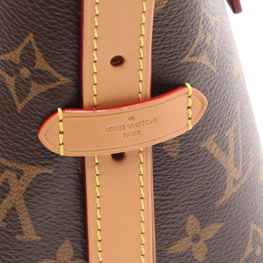 キャリーオール NM PM モノグラム ショルダーバッグ PVC レザー ブラウン ルイヴィトン バッグ LOUIS VUITTON