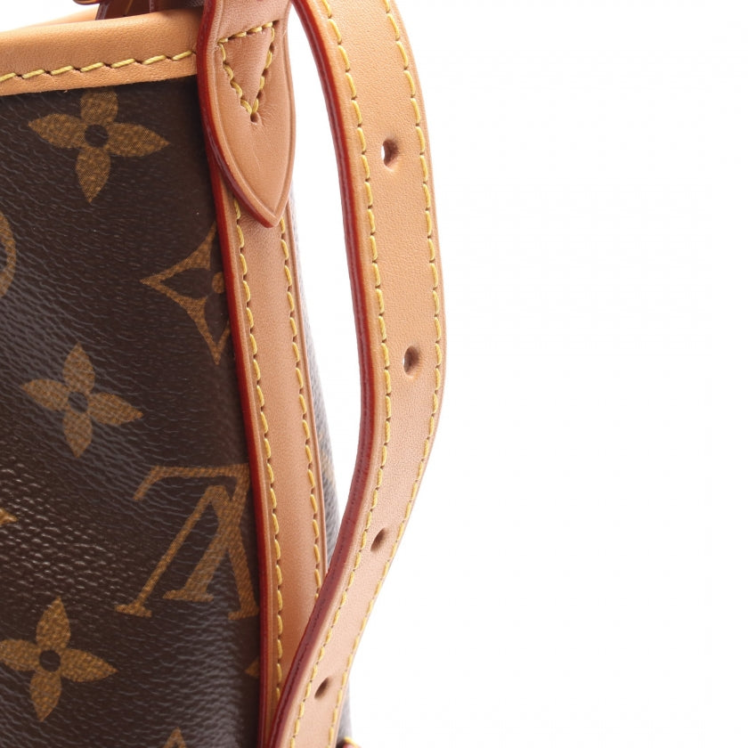 キャリーオール NM PM モノグラム ショルダーバッグ PVC レザー ブラウン ルイヴィトン バッグ LOUIS VUITTON