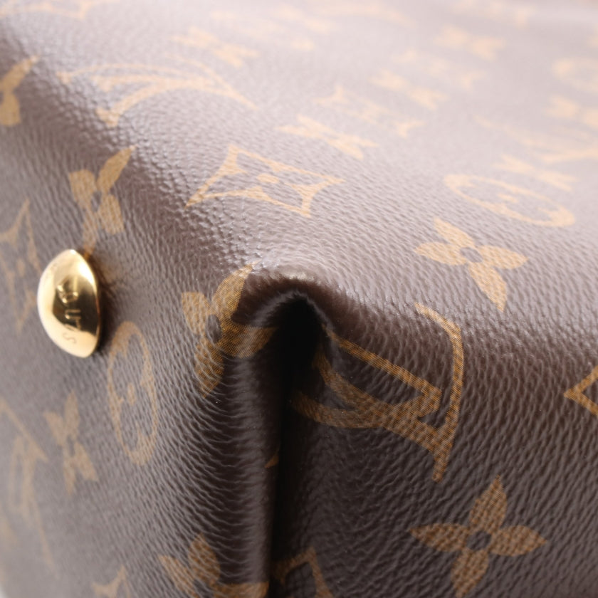 キャリーオール NM PM モノグラム ショルダーバッグ PVC レザー ブラウン ルイヴィトン バッグ LOUIS VUITTON