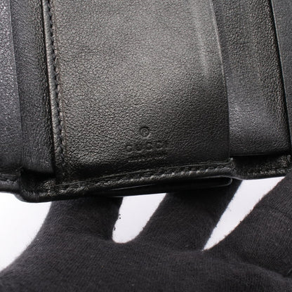 ダイアナ バンブー 三つ折り財布 レザー ブラック グッチ 財布・小物 GUCCI