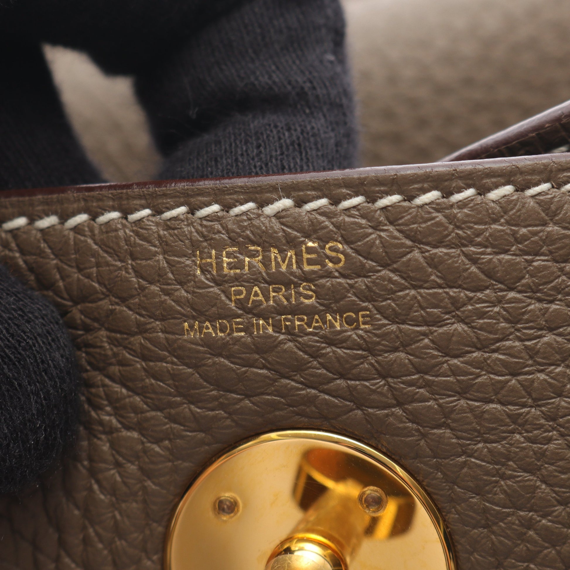 リンディ26 エトゥープ ショルダーバッグ トリヨンクレマンス グレーブラウン ゴールド金具 Y刻印 エルメス バッグ HERMES