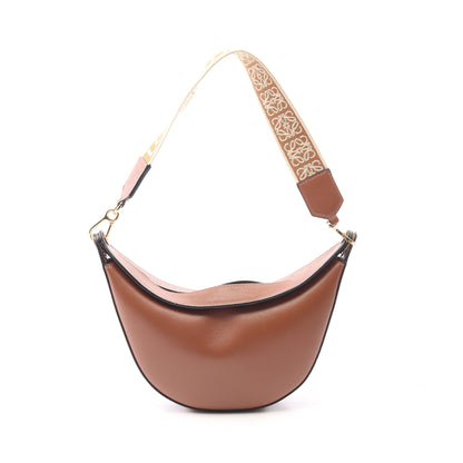 ルナ SMALL ワンショルダーバッグ レザー ブラウン ロエベ – RECLO