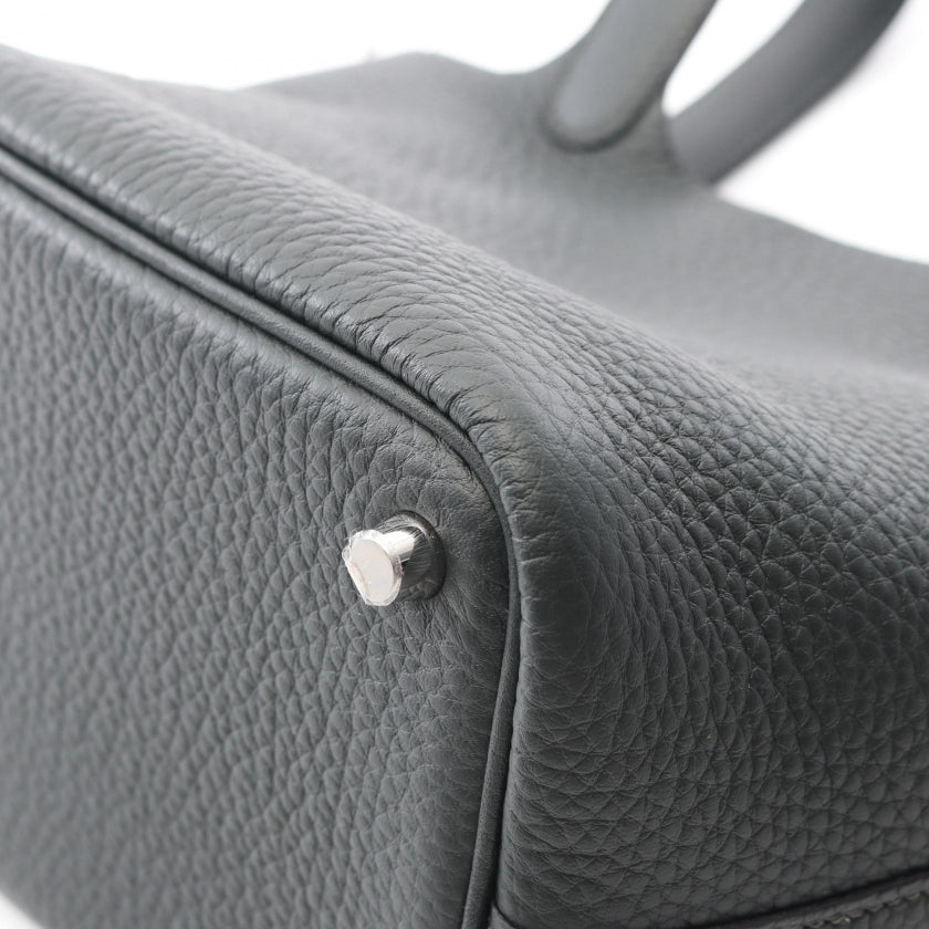 ピコタンロックPM ヴェールフォンセ ハンドバッグ トリヨンクレマンス ダークグリーン シルバー金具 K刻印 エルメス バッグ HERMES