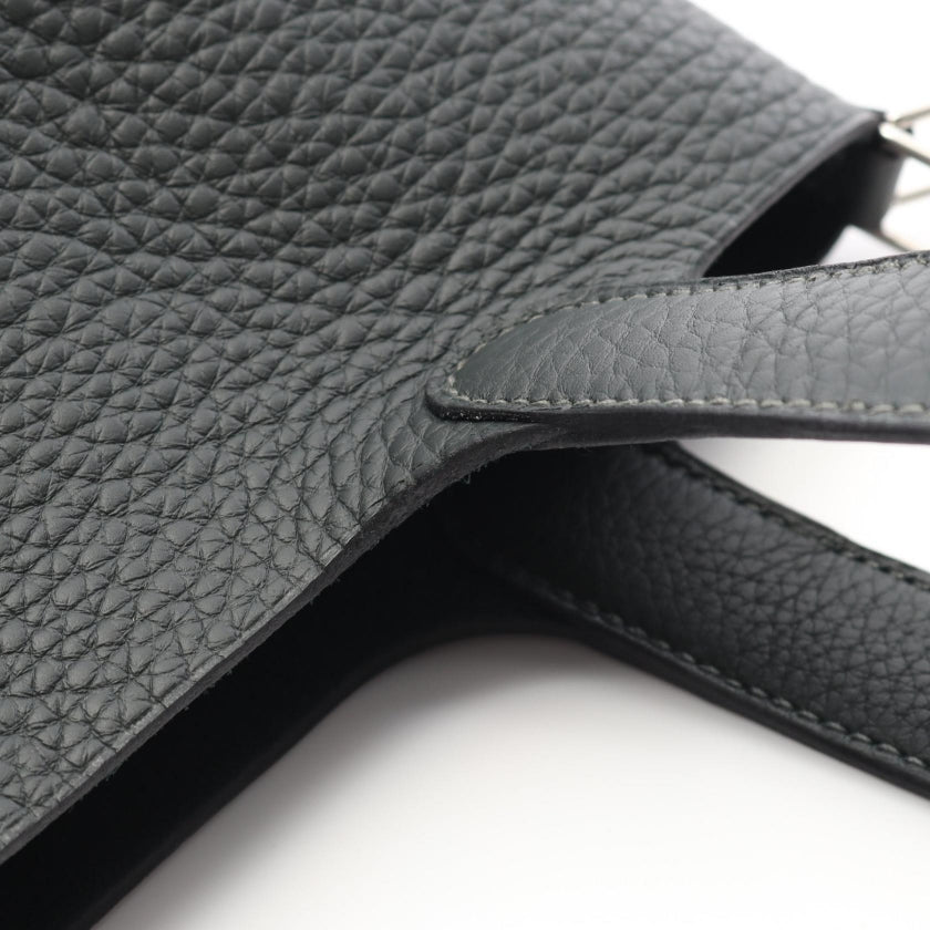 ピコタンロックPM ヴェールフォンセ ハンドバッグ トリヨンクレマンス ダークグリーン シルバー金具 K刻印 エルメス バッグ HERMES