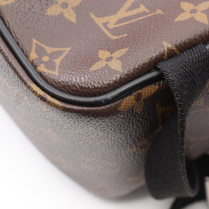 ジョッシュ モノグラムマカサー バックパック リュックサック PVC レザー ブラウン ブラック ルイヴィトン バッグ LOUIS VUITTON