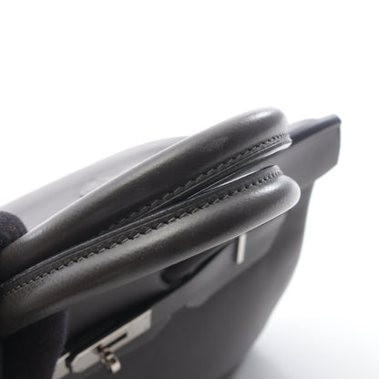 バーキン35 グラファイト ハンドバッグ クシュベル ダークグレー シルバー金具 □H刻印 エルメス バッグ HERMES