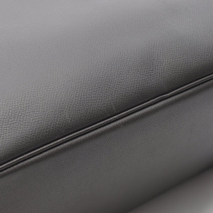 バーキン35 グラファイト ハンドバッグ クシュベル ダークグレー シルバー金具 □H刻印 エルメス バッグ HERMES