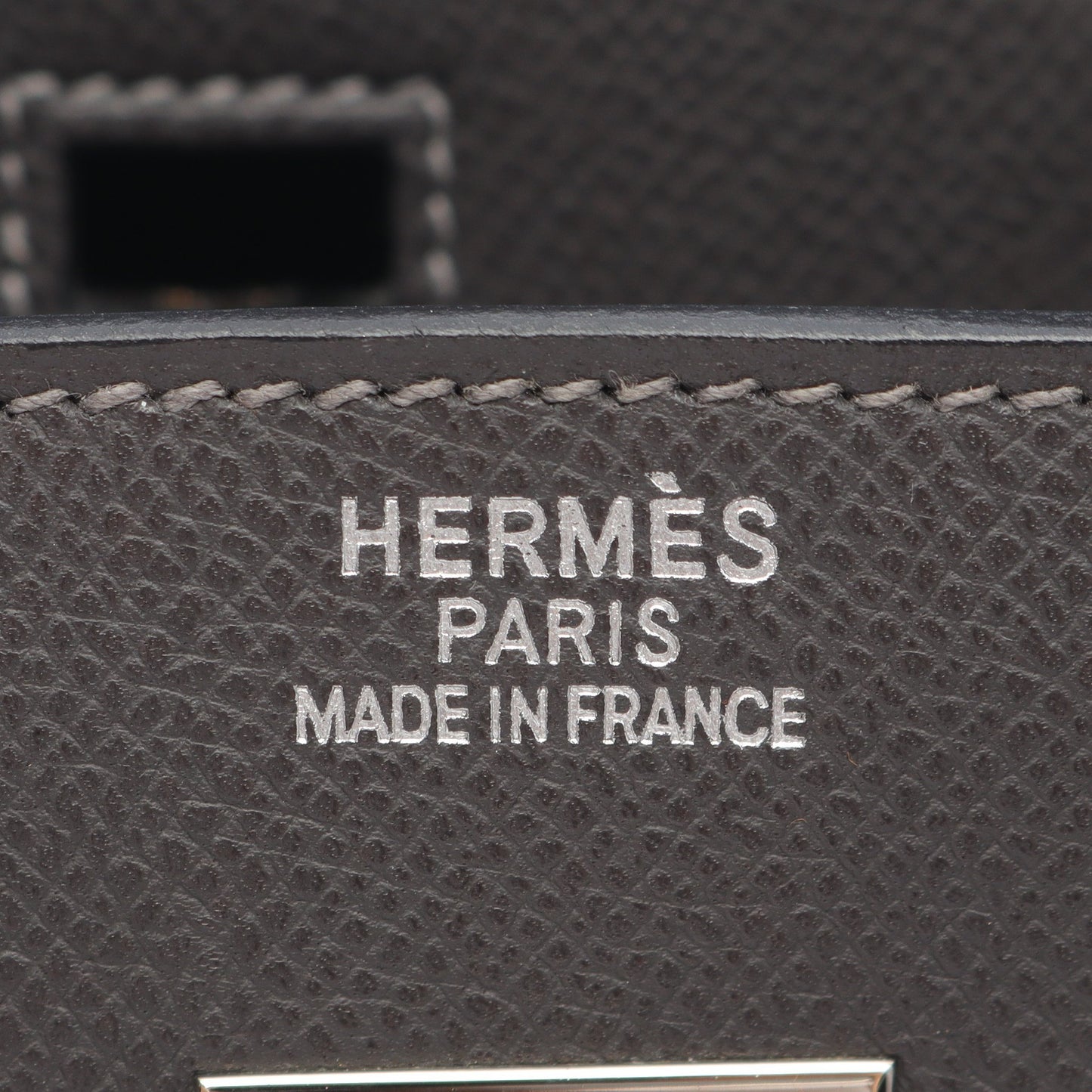 バーキン35 グラファイト ハンドバッグ クシュベル ダークグレー シルバー金具 □H刻印 エルメス バッグ HERMES