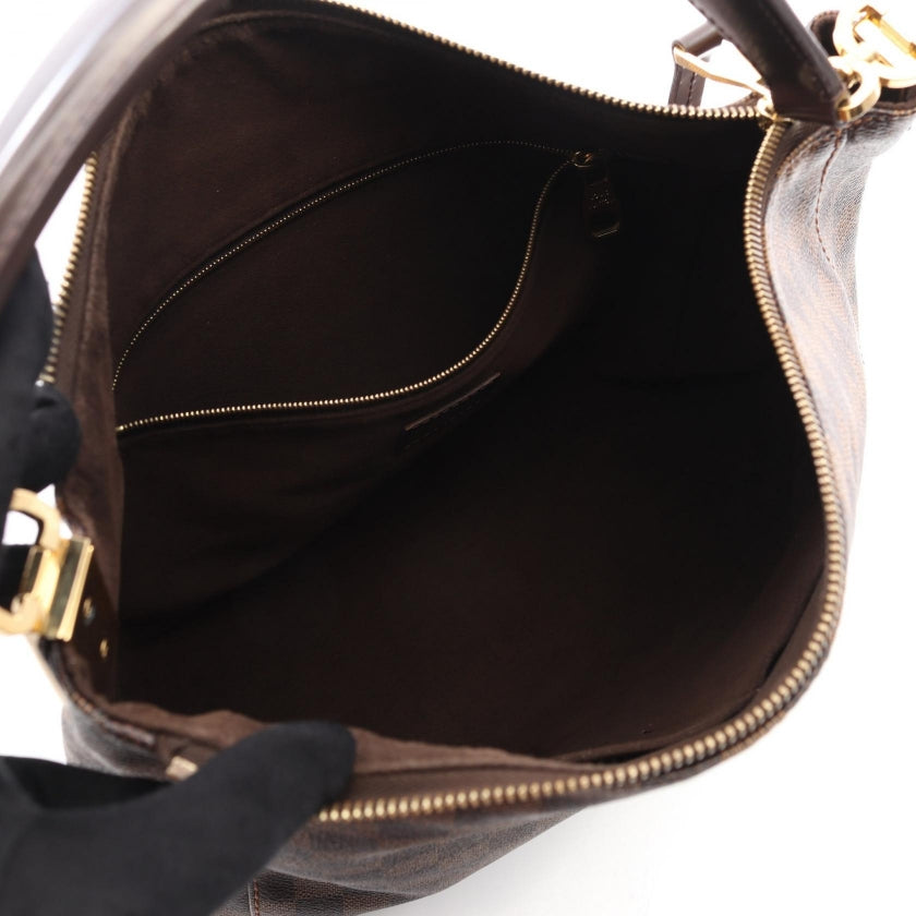 ポートペローPM ダミエエベヌ ワンショルダーバッグ PVC レザー ブラウン ルイヴィトン バッグ LOUIS VUITTON