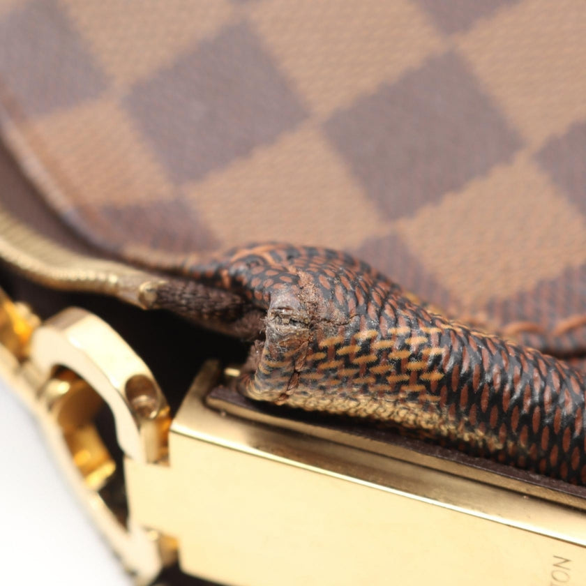 ポートペローPM ダミエエベヌ ワンショルダーバッグ PVC レザー ブラウン ルイヴィトン バッグ LOUIS VUITTON