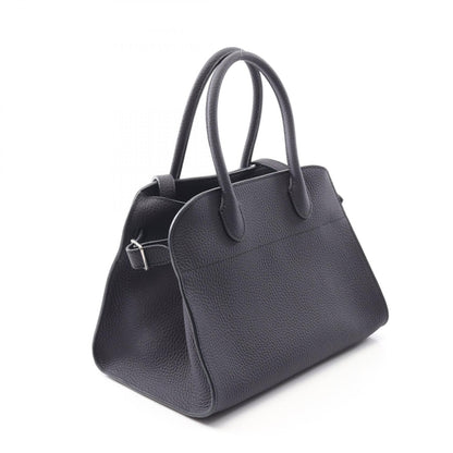 SOFT MARGAUX 10 マルゴー ハンドバッグ レザー ダークネイビー 2WAY ザロウ バッグ THE ROW