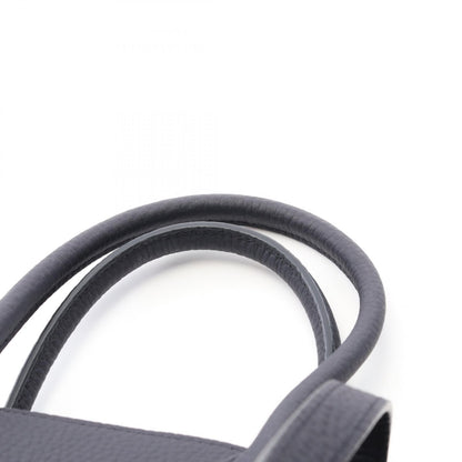 SOFT MARGAUX 10 マルゴー ハンドバッグ レザー ダークネイビー 2WAY ザロウ バッグ THE ROW