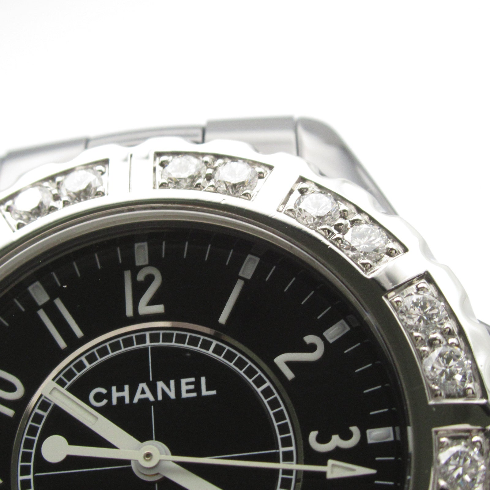 J12 ダイヤベゼル メンズ 腕時計 自動巻き セラミック ダイヤモンド