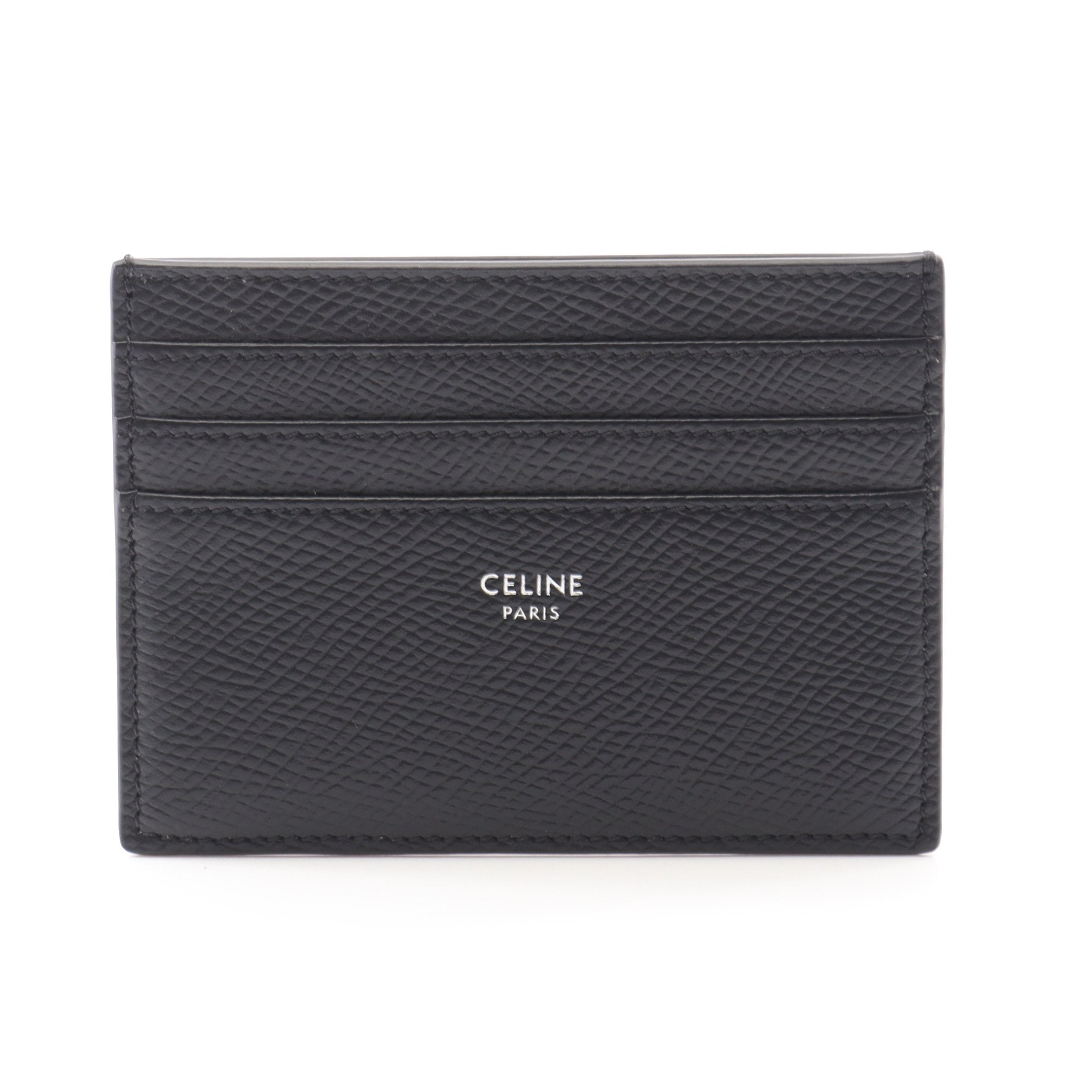 CELINE ブラック ビジネスカードホルダー　カードケース　二つ折り財布 セリーヌ ビジネスカードホルダー カードケース ブラック CELINE 楽天