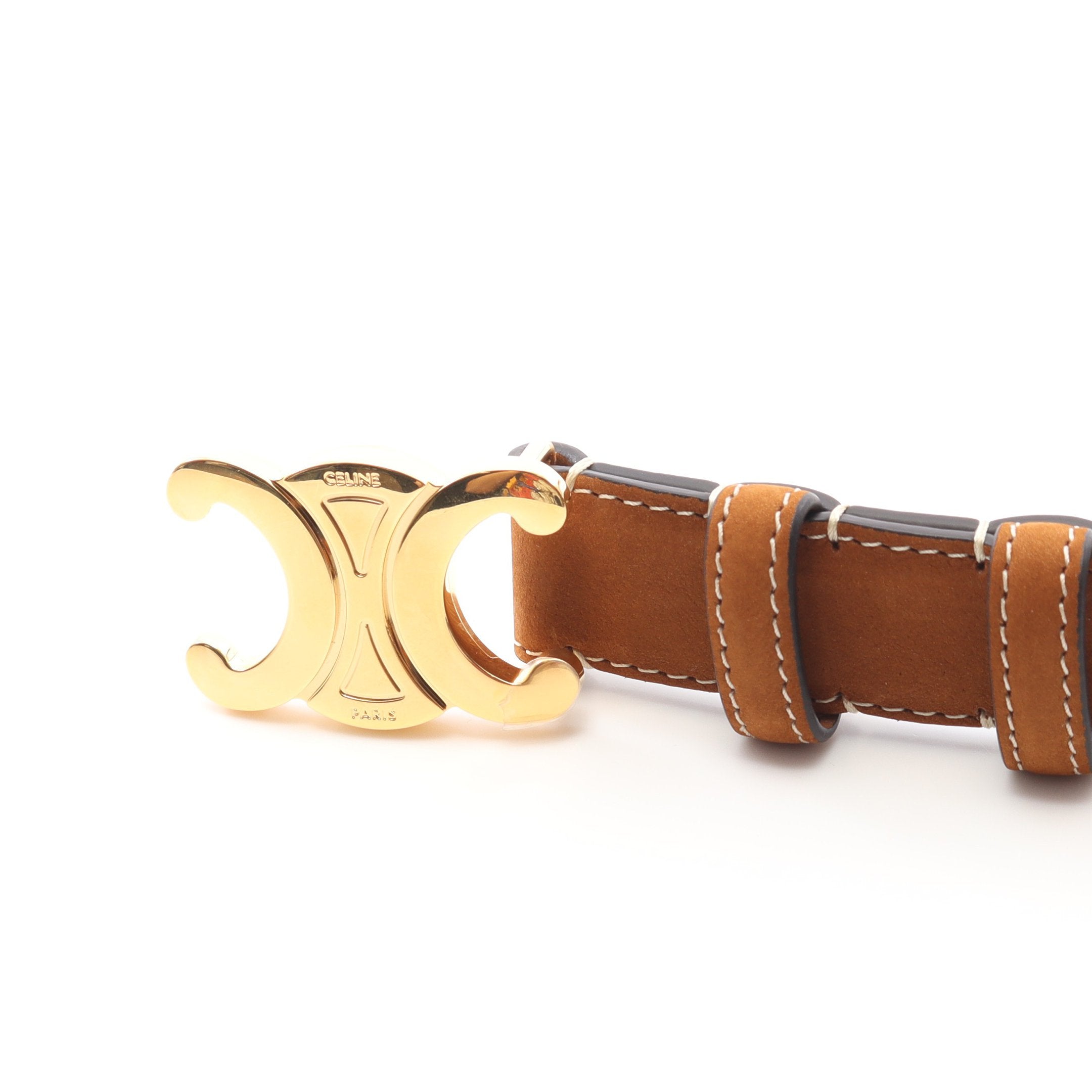 CELINE トリオンフベルト ゴールドバックル セリーヌがベルト