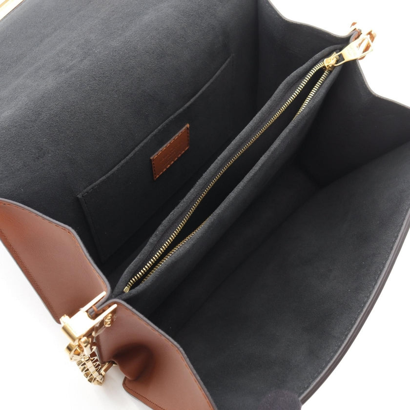 ドーフィーヌMM モノグラムリバース チェーンショルダーバッグ PVC レザー ブラウン 2WAY ルイヴィトン バッグ LOUIS VUITTON