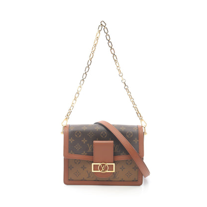 ドーフィーヌMM モノグラムリバース チェーンショルダーバッグ PVC レザー ブラウン 2WAY ルイヴィトン バッグ LOUIS VUITTON