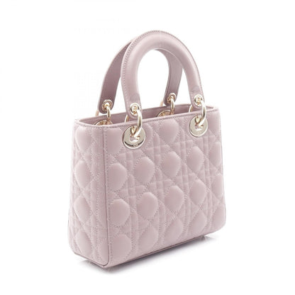 LADY DIOR MY ABCDIOR レディディオール スモール カナージュ ハンドバッグ ラムスキン パープルグレー 2WAY クリスチャンディオール バッグ Christian Dior