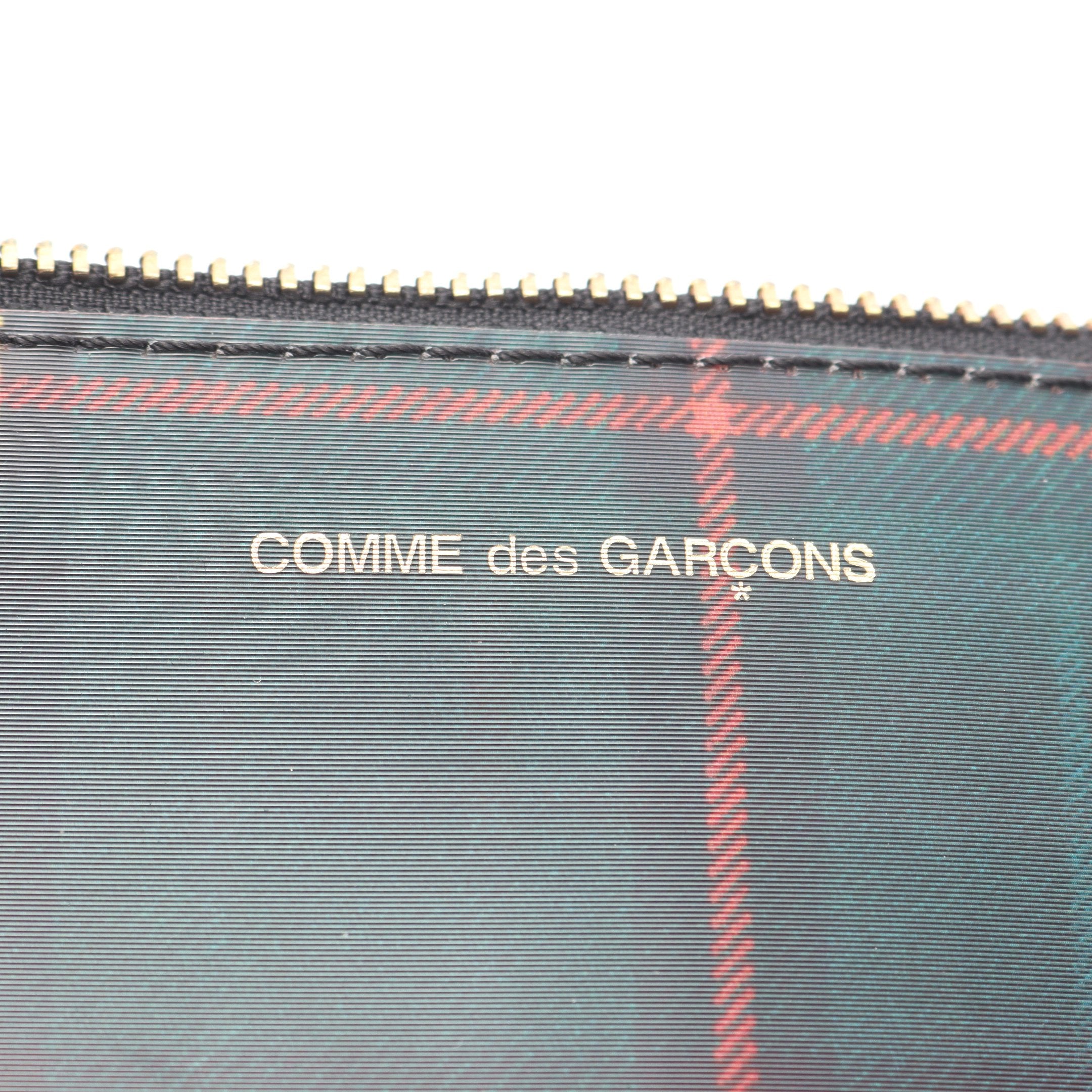 コインケース チェック柄 ファブリック フェイクレザー マルチカラー