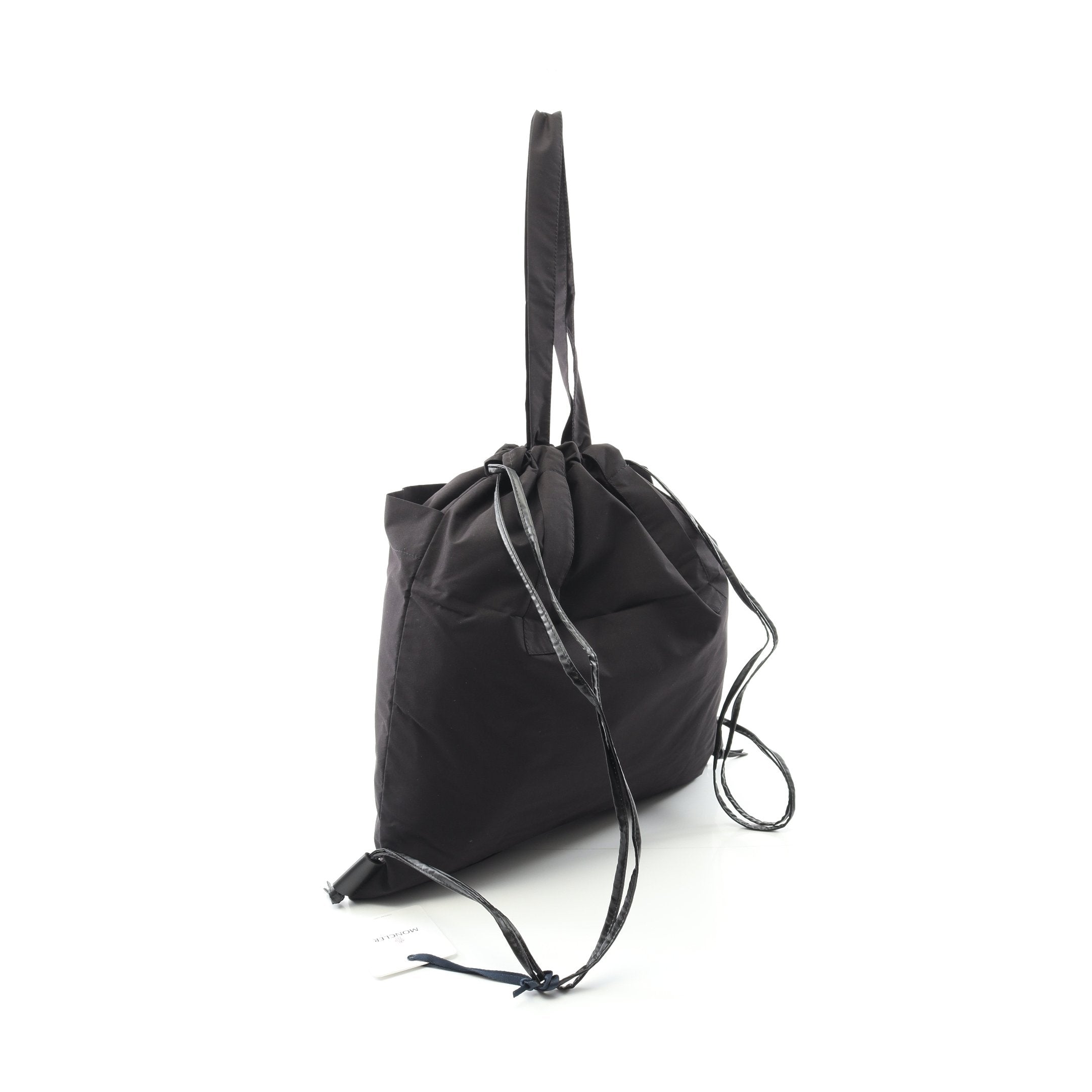 DRAWSTRING TOTE BAG ナップサック ファブリック ブラック