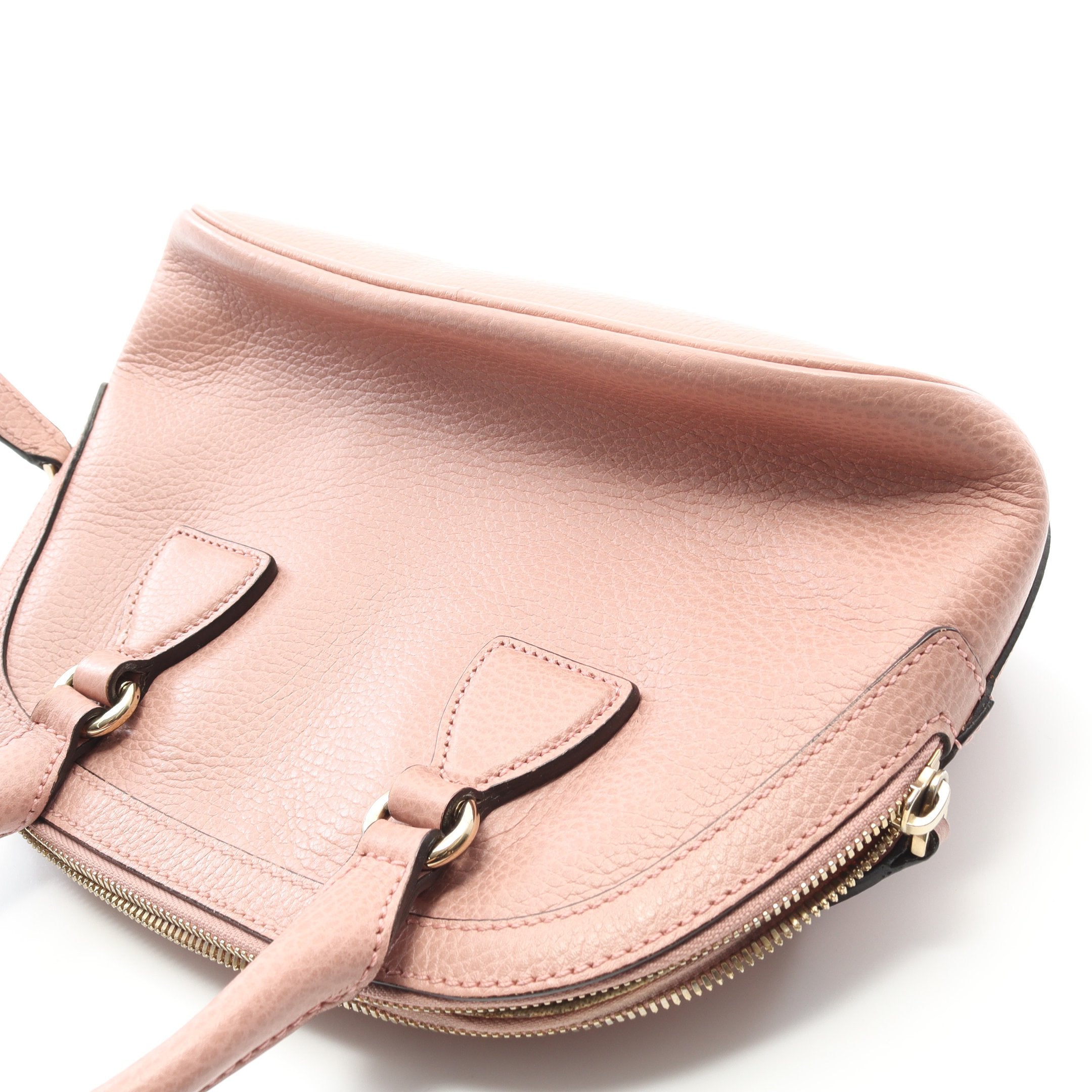 インターロッキング G ハンドバッグ レザー ピンク 2WAY グッチ – RECLO