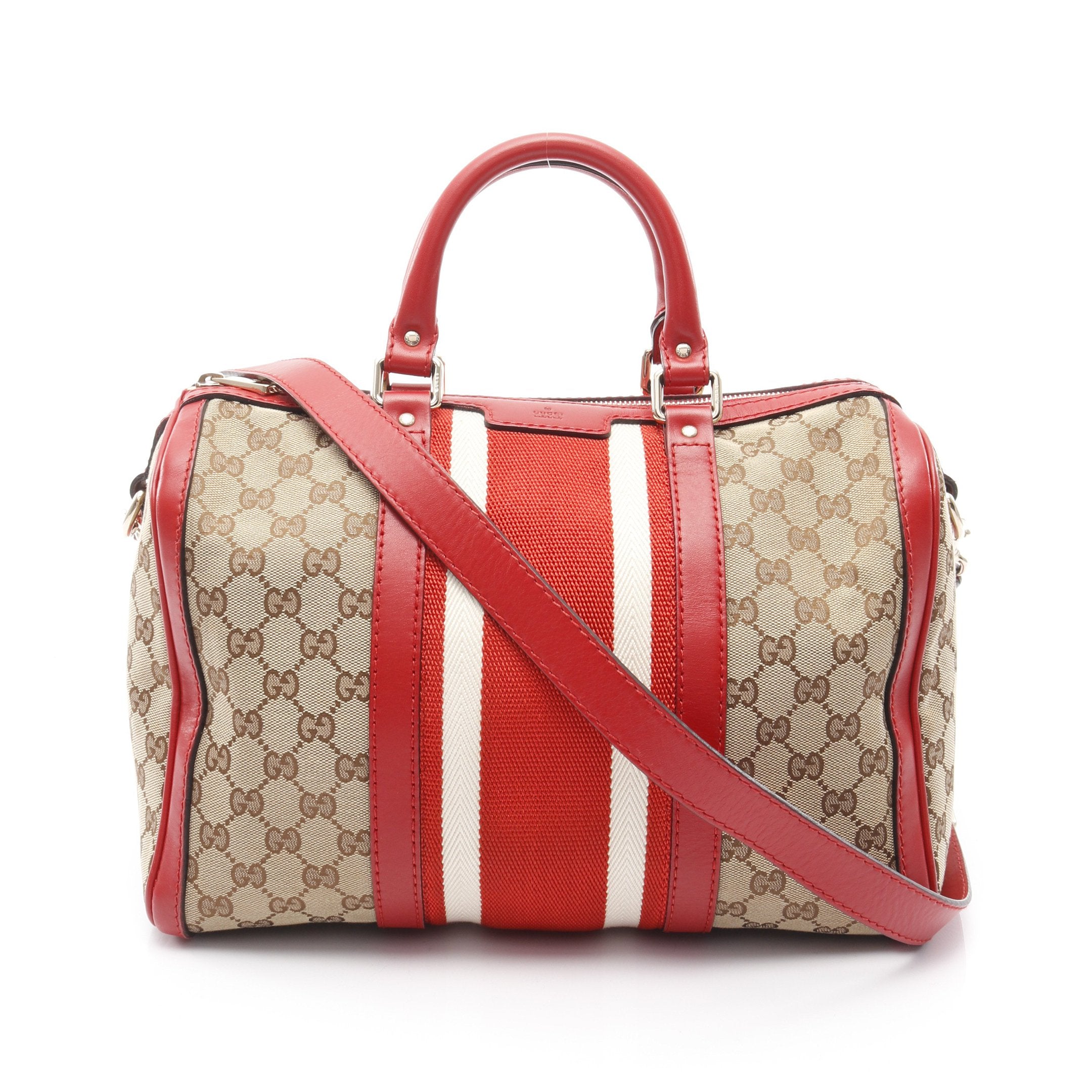 Gucci レッドレザーボストンバッグ