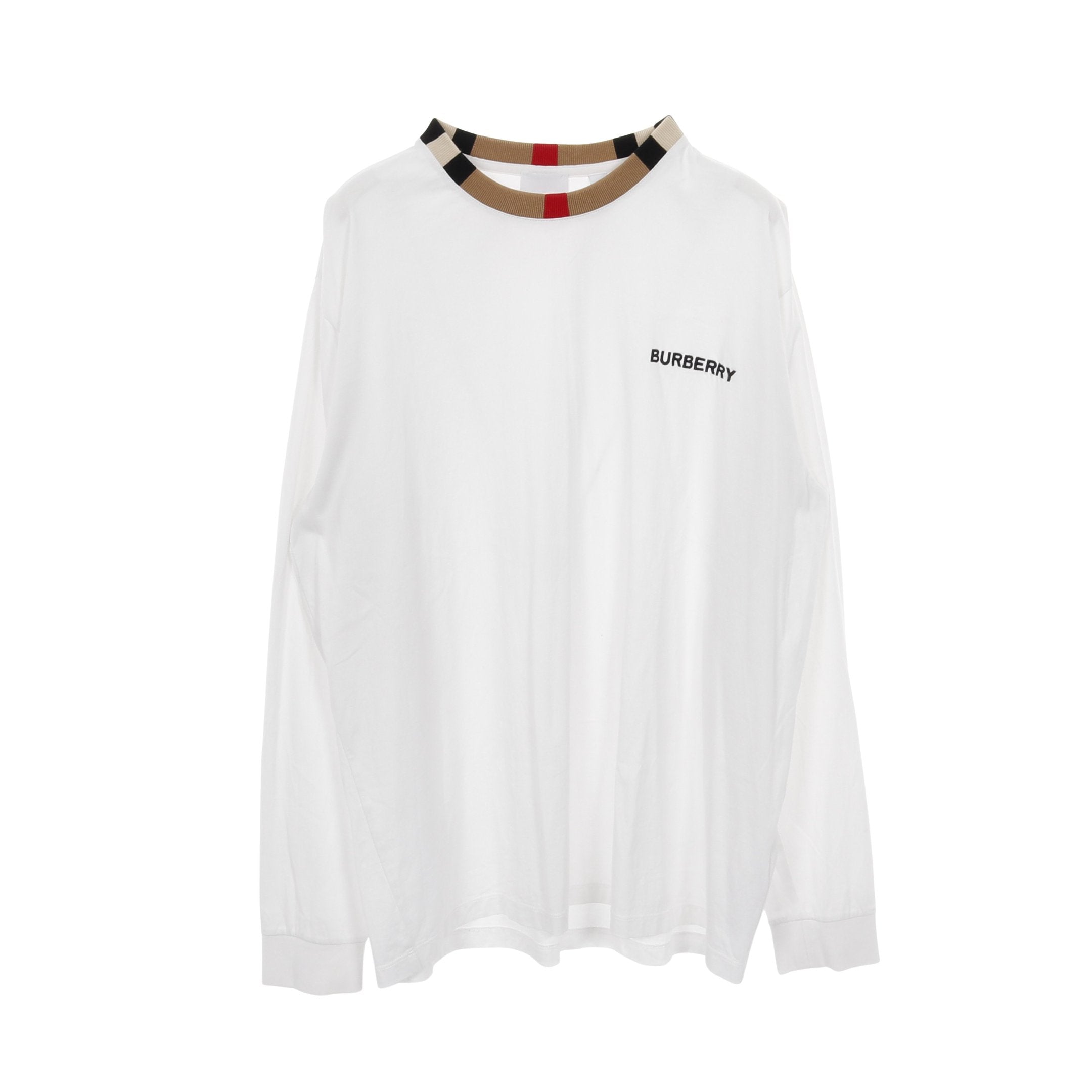 JARRAD チェックネック Tシャツ カットソー クルーネック 長袖